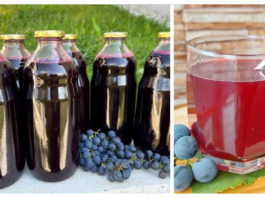 ЛАДНО ЦЕДЕН СОК ОД ГРОЗЈЕ БЕЗ КОНЗЕРВАНСИ…Овој домашен напиток е чисто здравје…Сите витамини и минерали се задржани…
