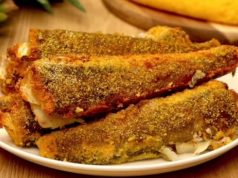 Најлесниот рецепт за печена риба во рерна, без многу масло., брза постапка..