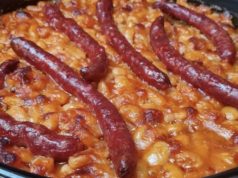 Гравче тавче со колбаси, топ ручек – прсти да излижеш!