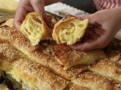 Бурек не ѝ е рамен! Крцкава, сочна пита со сирење…Ја јадеме веднаш штом ја извадам од рерна!
