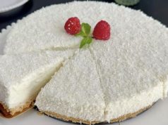 Кокос кремаст чискејк кој се спрема за 5 минути…Одличен десерт за новогодишните празници