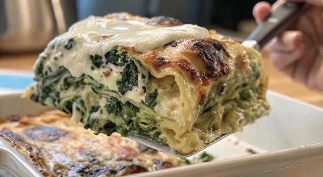 лазања со спанаќ и сирење