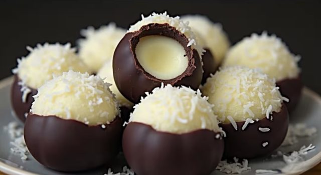 чоколадни кокос топчиња