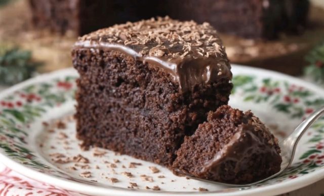 посна чоколадна торта