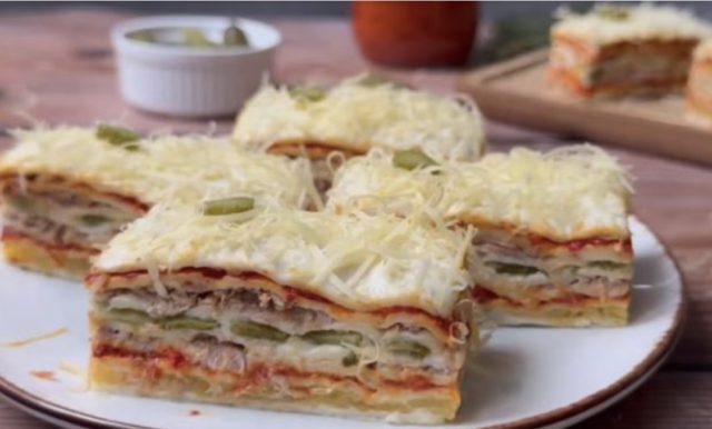 посна солена розен торта