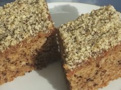 Посен колач на вода со ореви и џем – едноставен рецепт со мерки на лажици