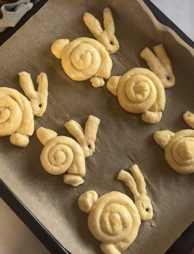 печива со форма на зајчиња