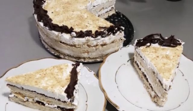 плазма карамел торта