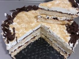 плазма карамел торта