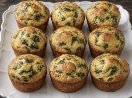 мафини со сирење и спанаќ