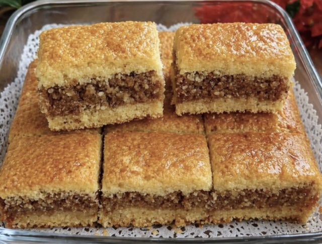 Walnut Cake with Syrup