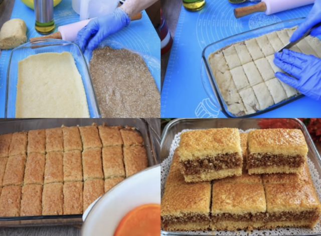 Walnut Cake with Syrup