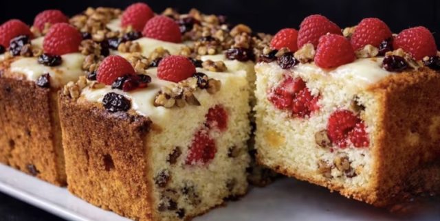 Fruit and Walnut Cake