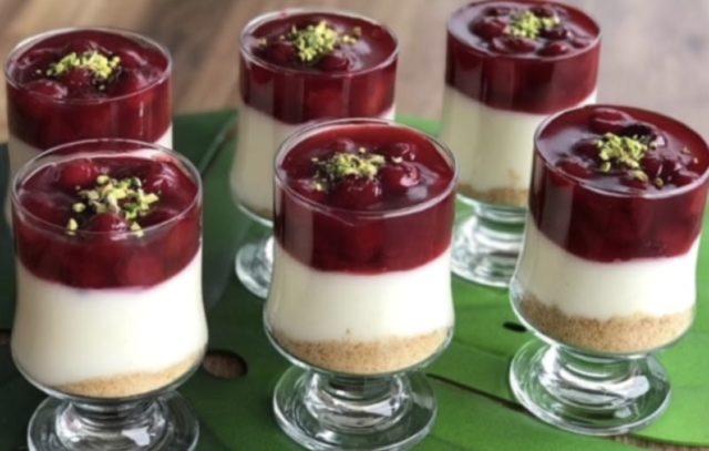 easy dessert in a glass,