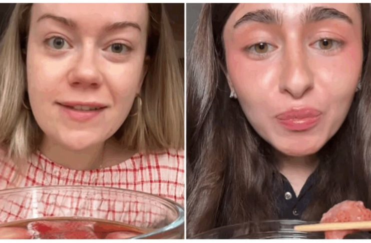 Американски TikTok инфлуенсерки го пијат традиционалниот македонски компот од јагоди