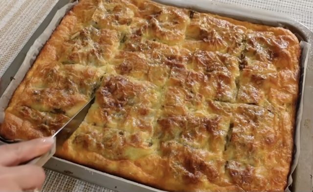пита со месо pecena pita so kori i meleno meso